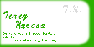 terez marcsa business card